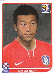 Kim Do-Heon South Korea samolepka Panini World Cup 2010 #159